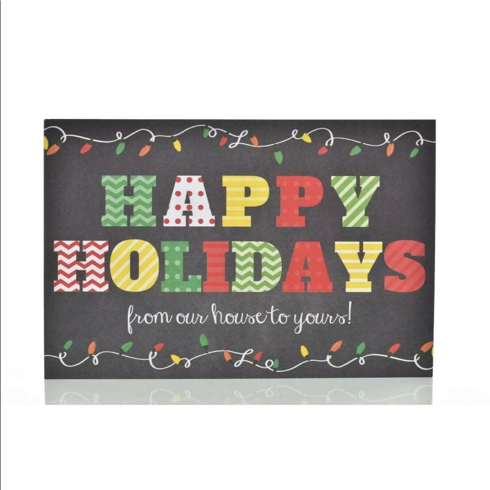 HAPPY HOLIDAYS 'FROM OUR HOUSE TO YOURS' 14 POSTCARDS